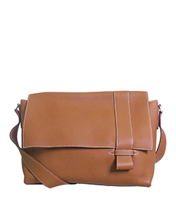 Alfred Messenger Clemence Leather in Gold, M, DB, P Square, 3*